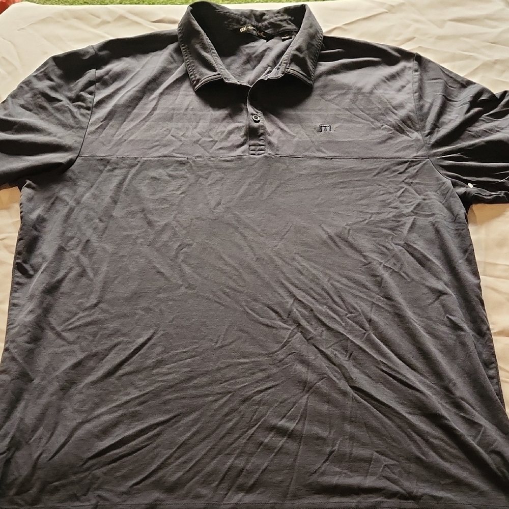 Travis Mathew Men's Black Polo Shirt